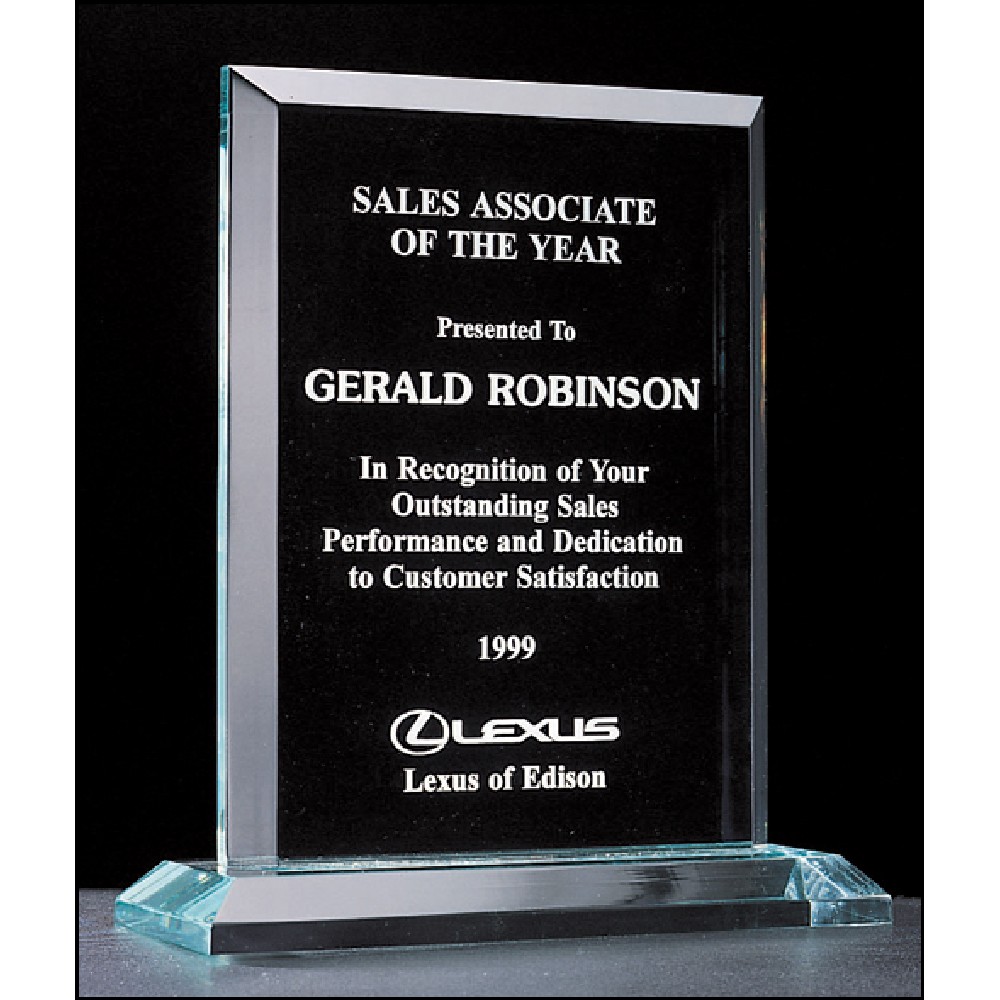 Apex Series Acrylic Award on Acrylic Base. 7x8.25 Laser-etched Apex Series Acrylic Award on Acrylic Base. 7x8.25 Laser-etched