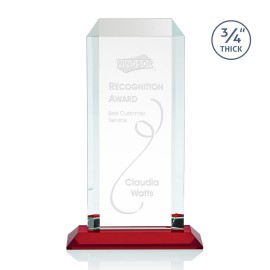 Dalton Award - Starfire/Red 11" with Logo  Dalton Award - Starfire/Red 11" with Logo