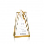 Rosina Star Award - Acrylic/Gold 6" with Logo