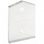 Logo Imprinted 7" Silver Star Point Acrylic