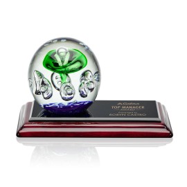 Aquarius Award on Albion Base - 4"x8" with Logo  Aquarius Award on Albion Base - 4"x8" with Logo