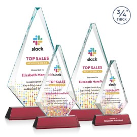 Windsor VividPrint Award on Newhaven - Red with Logo