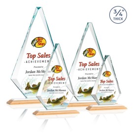 Custom Windsor VividPrint Award - Bamboo/White