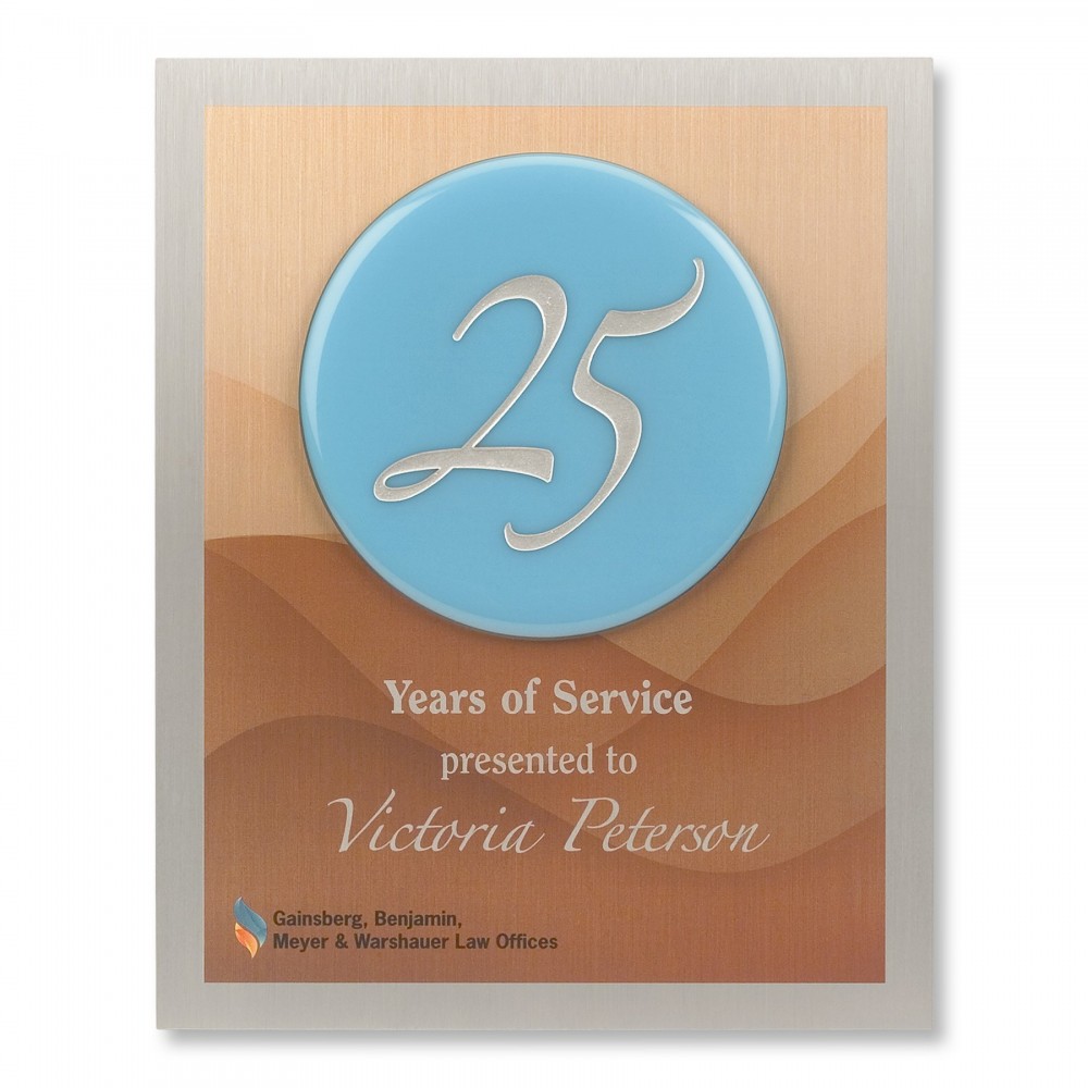 Laser-etched Allegra Collection - Full Color Metal Plaque with Full Color Accent Laser-etched Allegra Collection - Full Color Metal Plaque with Full Color Accent