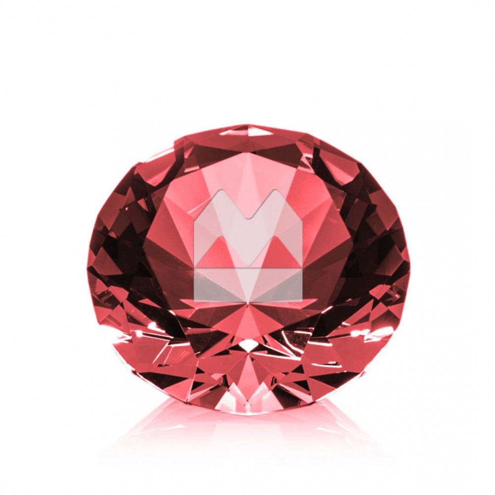 Promotional Optical Gemstone - 2" Ruby