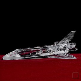 Space Shuttle Model Crystal Crafts with Logo  Space Shuttle Model Crystal Crafts with Logo