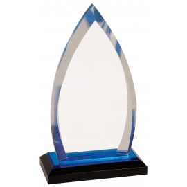 Blue Oval Impress Acrylic with Logo