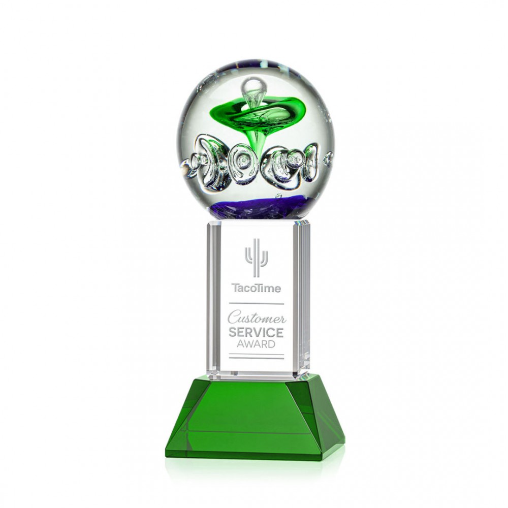 Aquarius Award on Stowe Green - 10" High with Logo