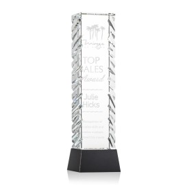 Custom Kaleidoscope Award on Base - Optical/Black 14"  Custom Kaleidoscope Award on Base - Optical/Black 14"
