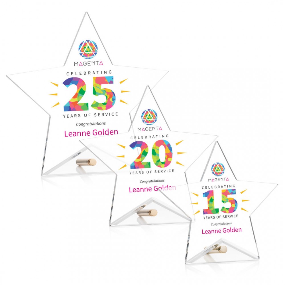 Polaris Star VividPrint Award - Gold with Logo Polaris Star VividPrint Award - Gold with Logo
