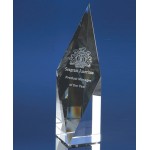 Optimaxx Diamond Spire Award (10") with Logo