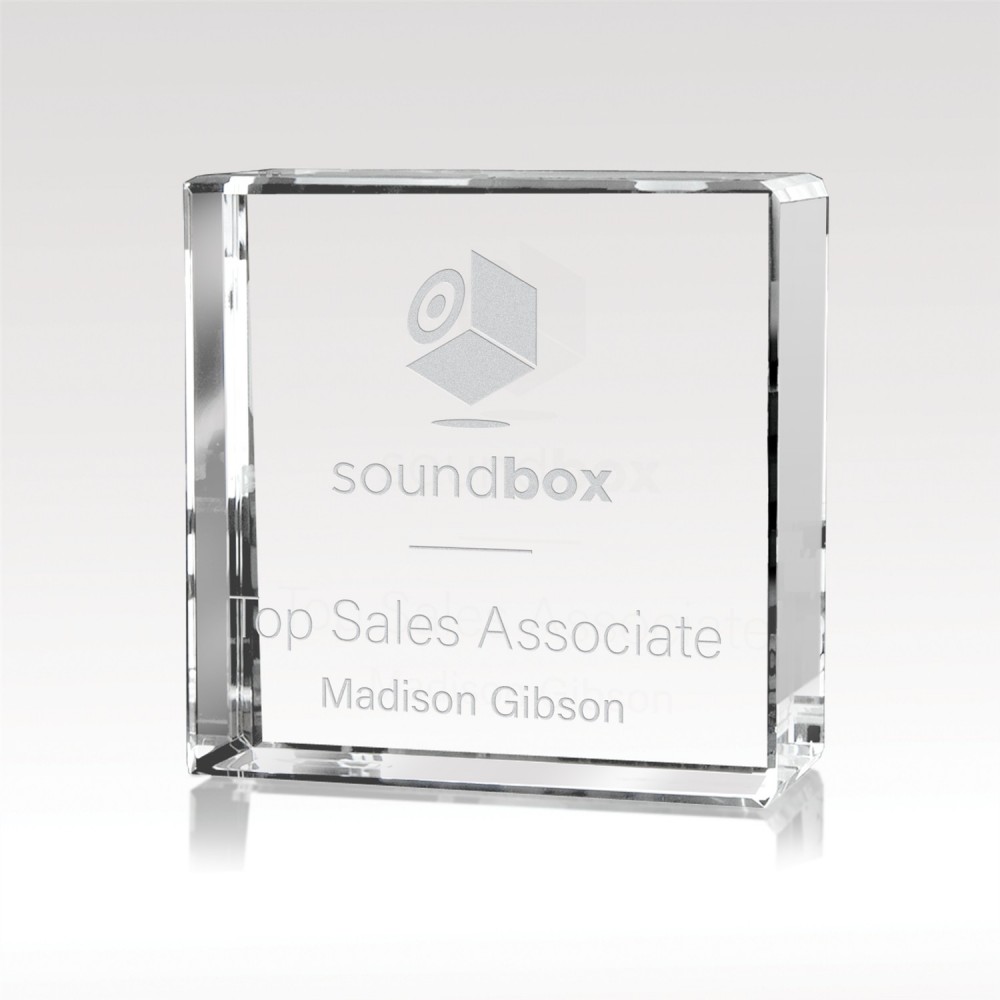 Customized Astound 3.5'' Beveled Block - 3D Customized Astound 3.5'' Beveled Block - 3D