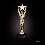 Personalized Star Achievement - Gold/Ebony 10"