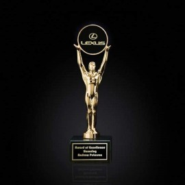 Champion Award - Gold/Marble 9" with Logo