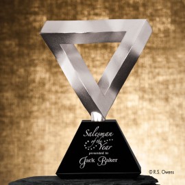 Logo Branded Mithra Award - Silver 10"  Logo Branded Mithra Award - Silver 10"