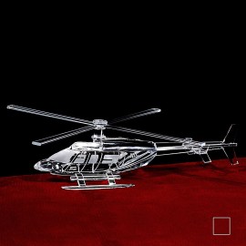 Logo Branded Helicopter Model Crystal Crafts