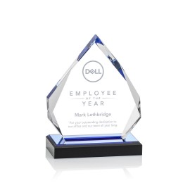 Logo Branded Beckenham Award - Acrylic/Blue 6"  Logo Branded Beckenham Award - Acrylic/Blue 6"