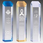 Logo Branded 3" x 12" Clear Tower Acrylic