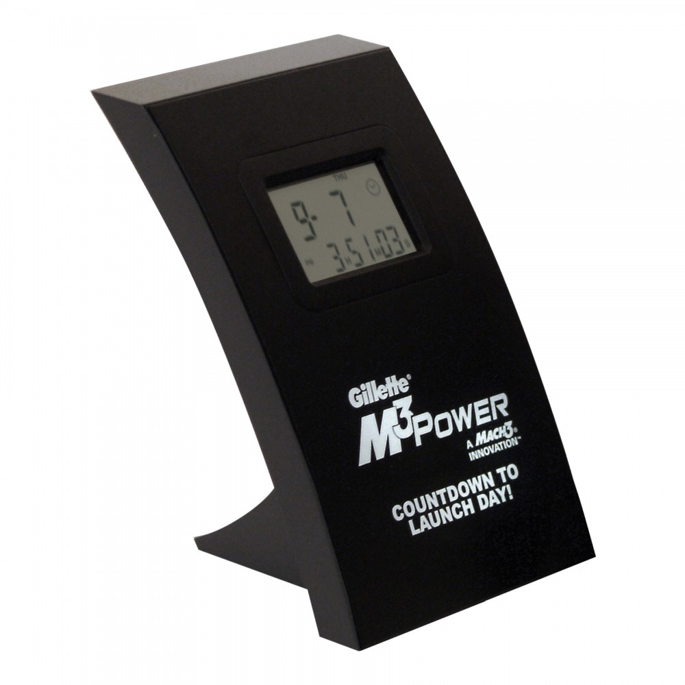 Clock - Wall/ Desk Countdown LCD Clock Laser-etched Clock - Wall/ Desk Countdown LCD Clock Laser-etched