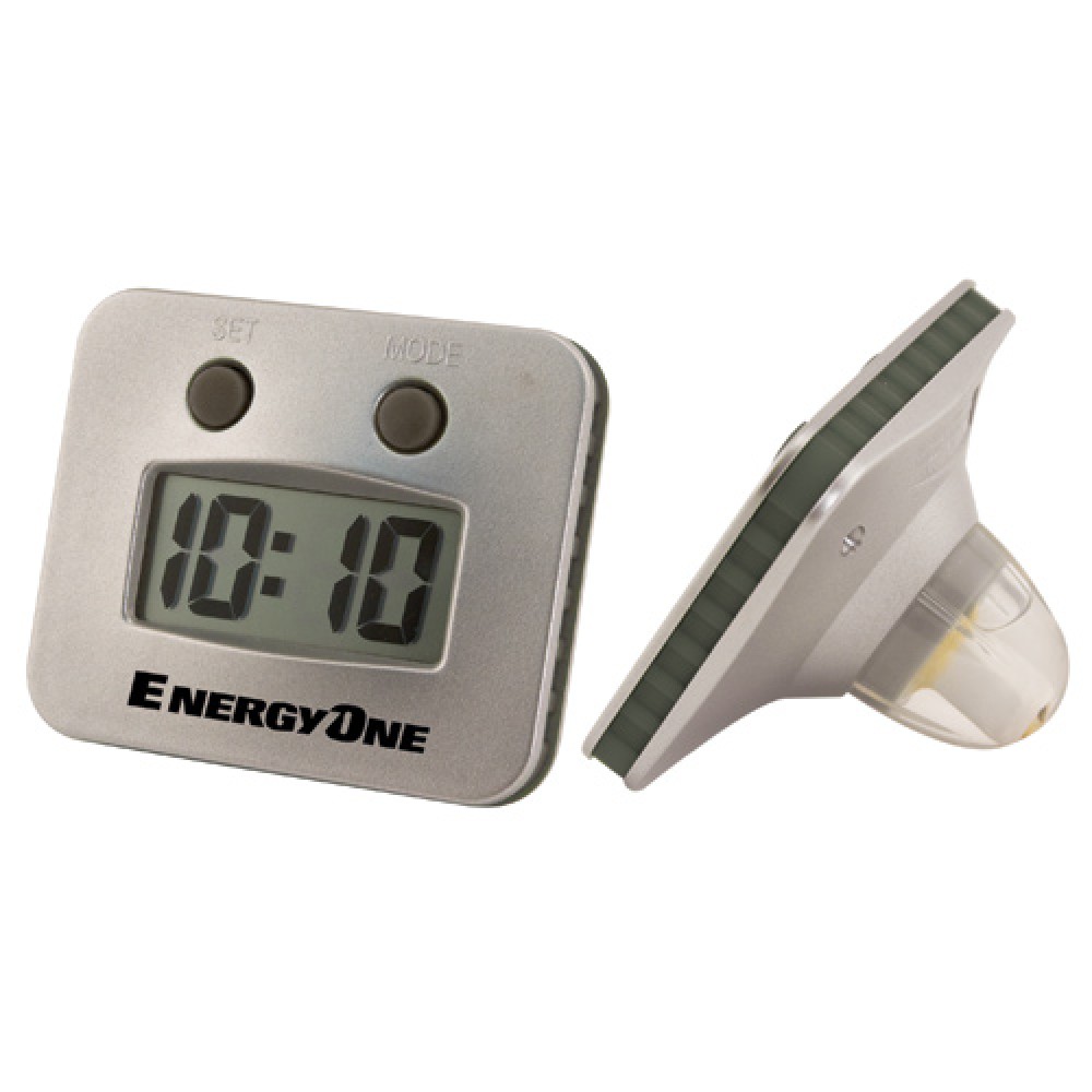 Water-Powered Desk Clock Logo Imprinted Water-Powered Desk Clock Logo Imprinted