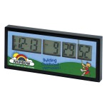 Logo Imprinted Clock - Ultimate Atomic Countdown Clock with 4 Color Process
