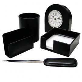 Essential Leather Desk Gift Set Laser-etched Essential Leather Desk Gift Set Laser-etched