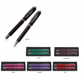 Laser-etched Matte Modern Pen Set