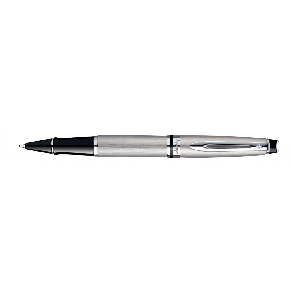 Custom Etched Waterman Expert Rollerball Stainless Steel Chrome Trim Custom Etched Waterman Expert Rollerball Stainless Steel Chrome Trim