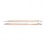 Logo Imprinted Cross Classic Century 14 Karat Gold Filled/Rolled Gold Pen and Pencil Set