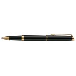 Laser-etched Waterman Hemisphere Roller Ball Black Lacquer Gold Trim