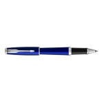 Parker Urban Night Sky Blue Rollerball Pen Chrome Trim Laser-etched