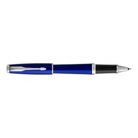 Parker Urban Night Sky Blue Rollerball Pen Chrome Trim Laser-etched