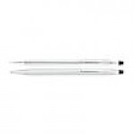 Logo Imprinted CROSS Classic Century Lustrous Chrome Pen and Pencil Set