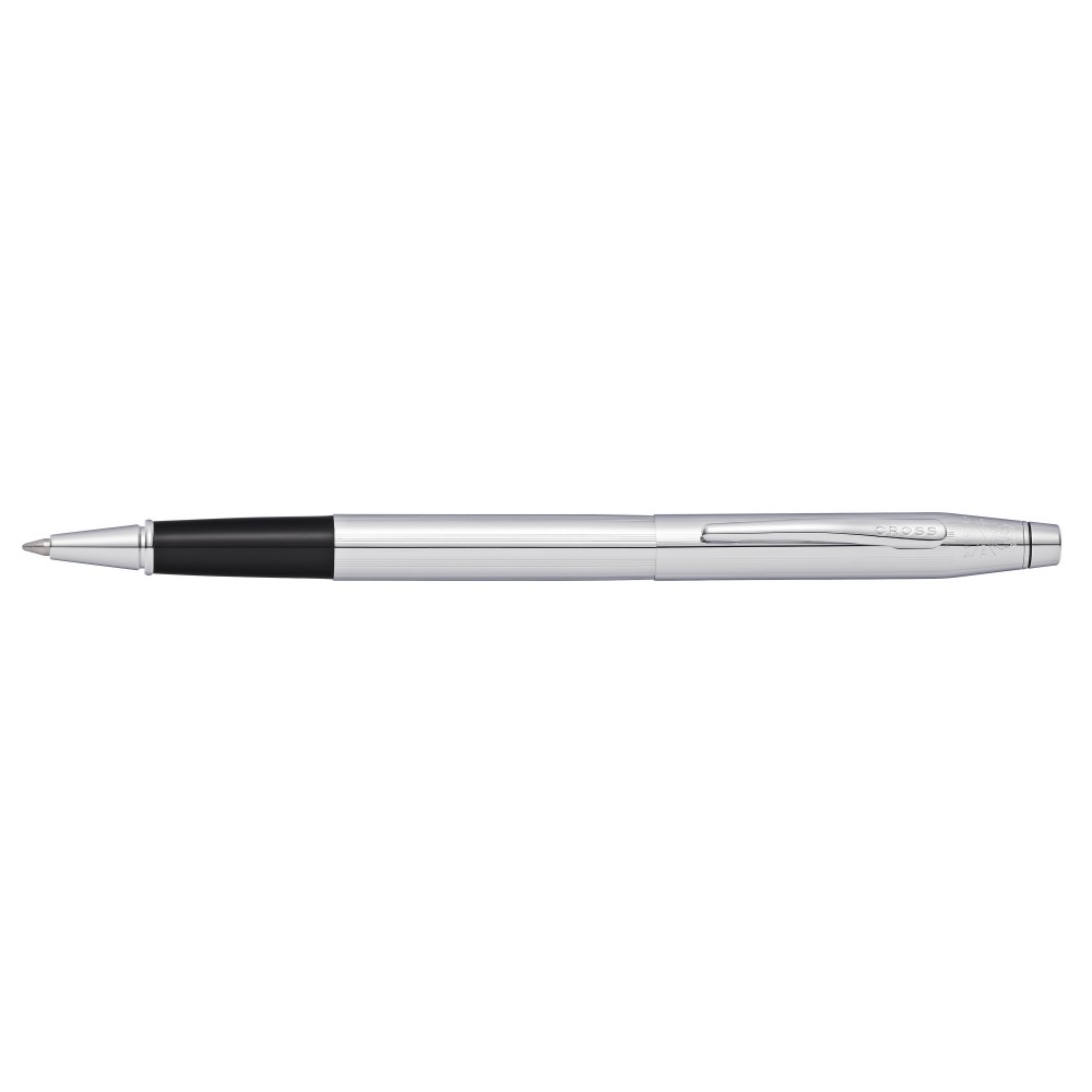 Century Chrome Rollerball Pen w/ Medium White Journal Logo Imprinted Century Chrome Rollerball Pen w/ Medium White Journal Logo Imprinted