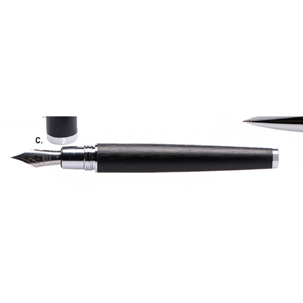 Laser-etched Iluxe Series Ballpoint & Fountain Pen Set Laser-etched Iluxe Series Ballpoint & Fountain Pen Set
