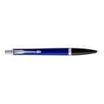 Logo Imprinted Parker Urban Night Sky Blue Ballpoint Pen Chrome Trim