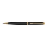 Waterman Hemisphere Ballpoint Matte Black Gold Trim Custom Etched