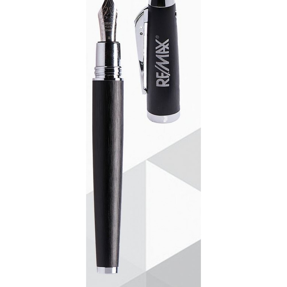 Iluxe Series Ballpoint, Rollerball & Fountain Pen Set Logo Imprinted Iluxe Series Ballpoint, Rollerball & Fountain Pen Set Logo Imprinted