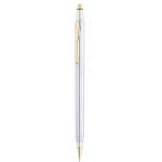 Custom Etched Classic Century Medalist Chrome & 23KT Gold Pen & Pencil Set