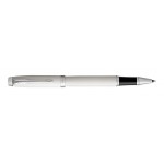 Parker IM White Lacquer with Chrome Trim Rollerball Logo Imprinted