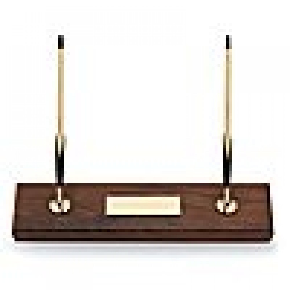 Cross Classic Century Double Desk Set Walnut Finish Logo Imprinted Cross Classic Century Double Desk Set Walnut Finish Logo Imprinted