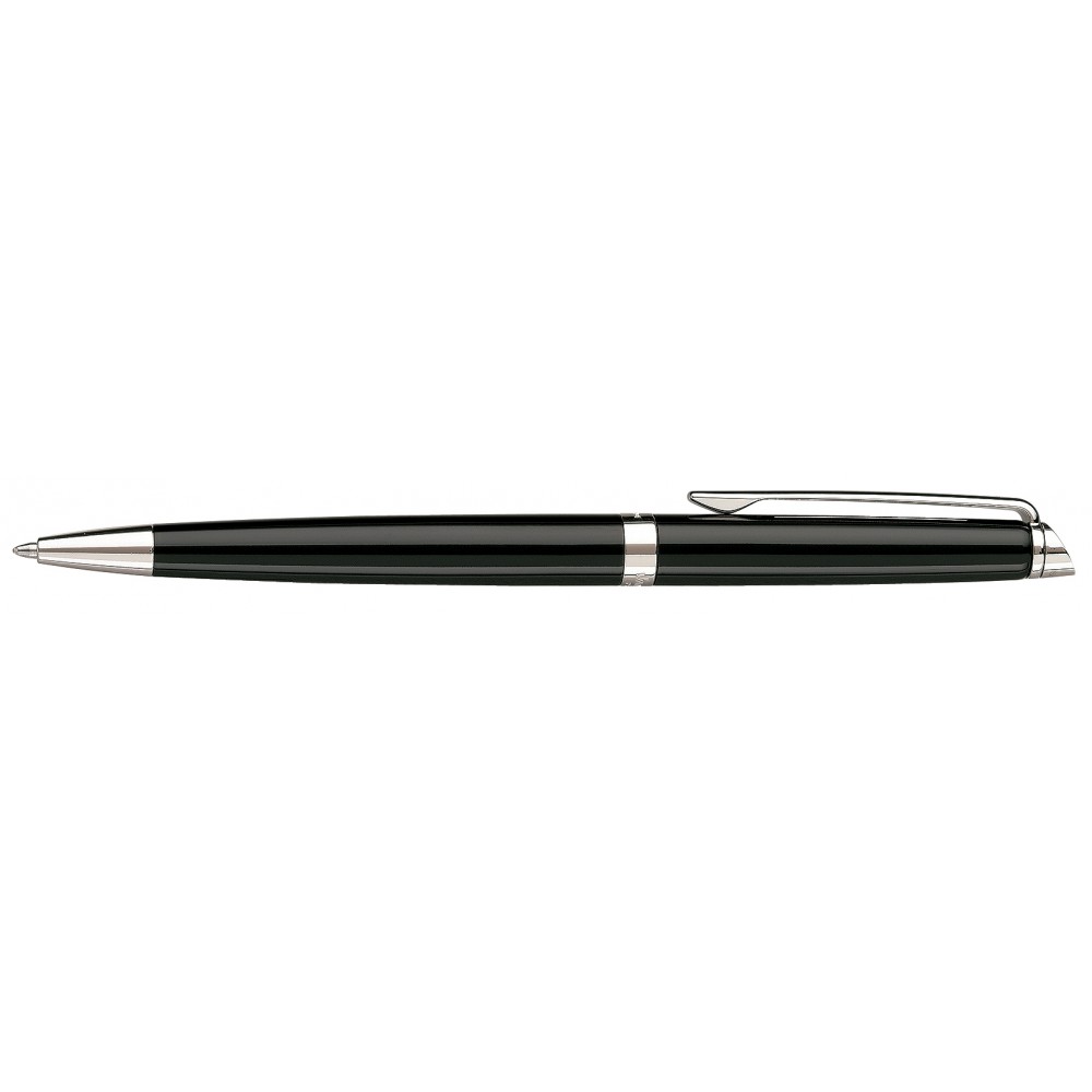 Waterman Hemisphere Ballpoint Pen Black Lacquer Chrome Trim Laser-etched Waterman Hemisphere Ballpoint Pen Black Lacquer Chrome Trim Laser-etched