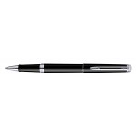 Custom Etched Waterman Hemisphere Rollerball Black Lacquer Chrome Trim
