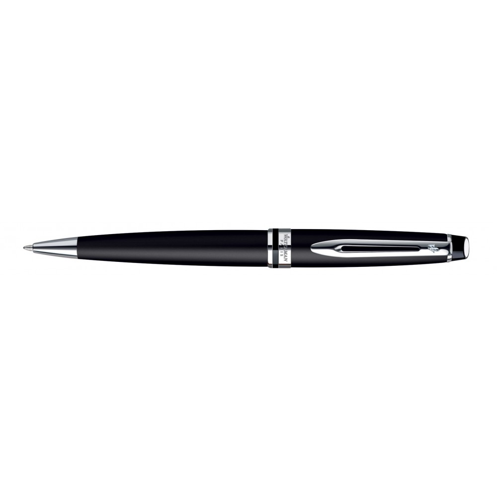 Waterman Expert Ballpoint Matte Black, Chrome Trim Custom Etched Waterman Expert Ballpoint Matte Black, Chrome Trim Custom Etched