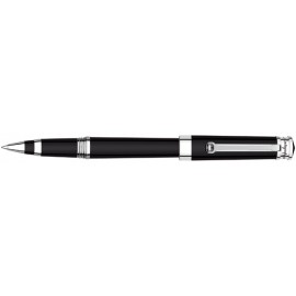 Montegrappa Parola Black & Platinum Rollerball Logo Imprinted