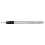 Laser-etched Century Chrome Rollerball Pen w/ Medium Crimson Journal