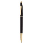 Custom Etched Classic Century Classic Black & 23KT Gold Gel Ink Pen & Pencil Set