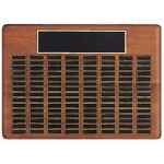 Airflyte Roster Series American Walnut Plaque w/144 Brass Plates with Logo