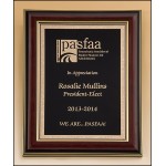 Airflyte High Gloss Rosewood Stained Frame w/Gold Florentine Border Plate (11.5"x 14.25") with Logo