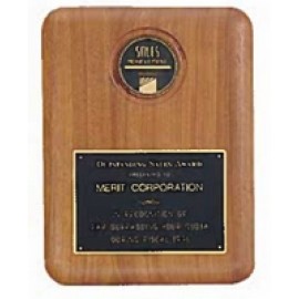 CAM Series American Walnut Plaque w/CAM Medallion (9"x 12") with Logo